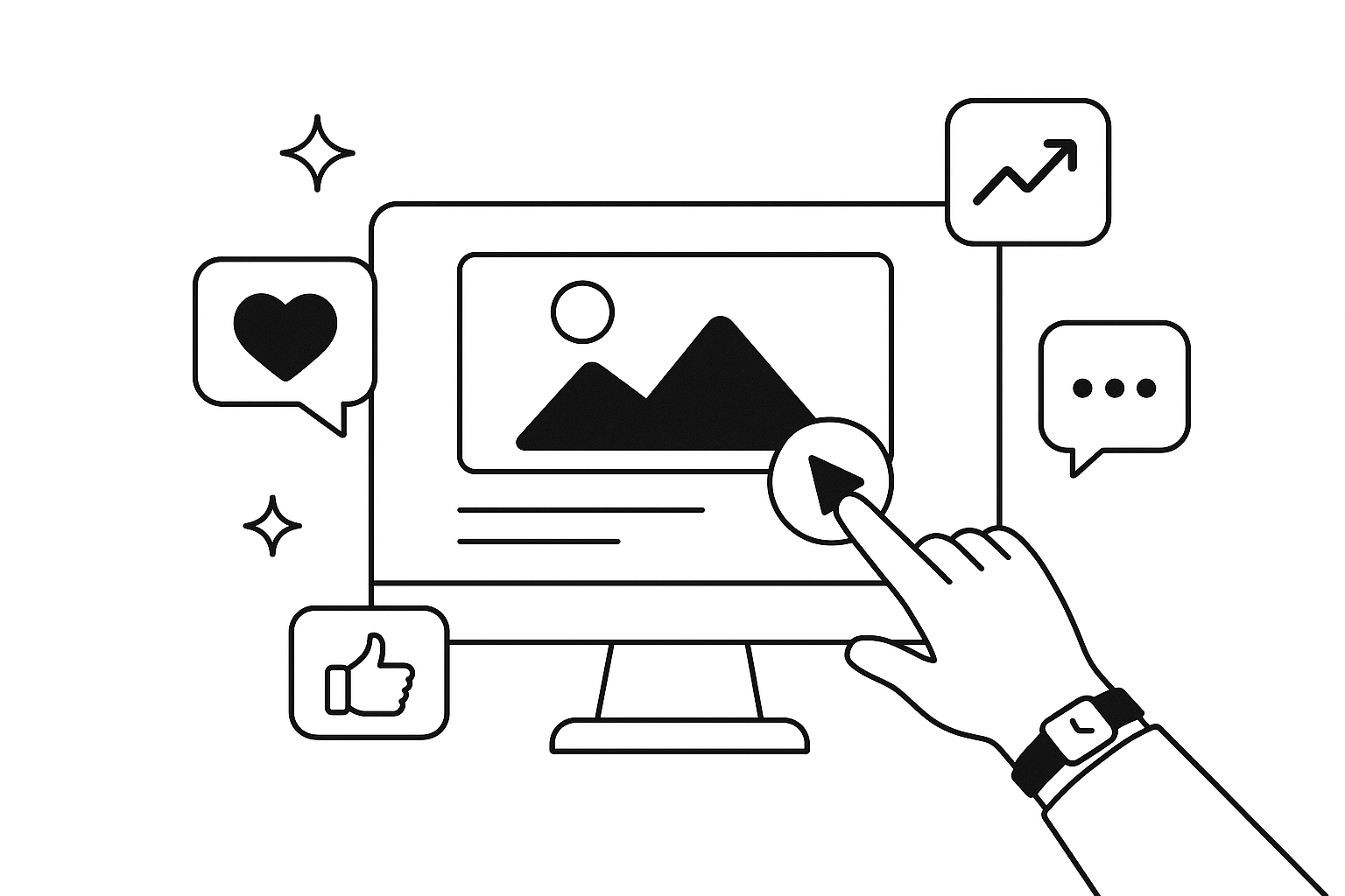 Publish In‑App & Help Center illustration